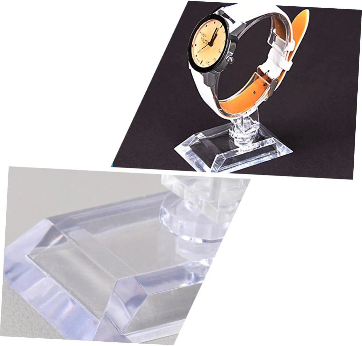 TENDYCOCO 18 Pcs Plastic Watch Display Stand Jewelry Rack Pocket Watch Display Dome Belt Display Stand Pin Display Jewelry Tray Jewelry Hanger Watch Holder Stand Display Rack Watch Stand Pvc