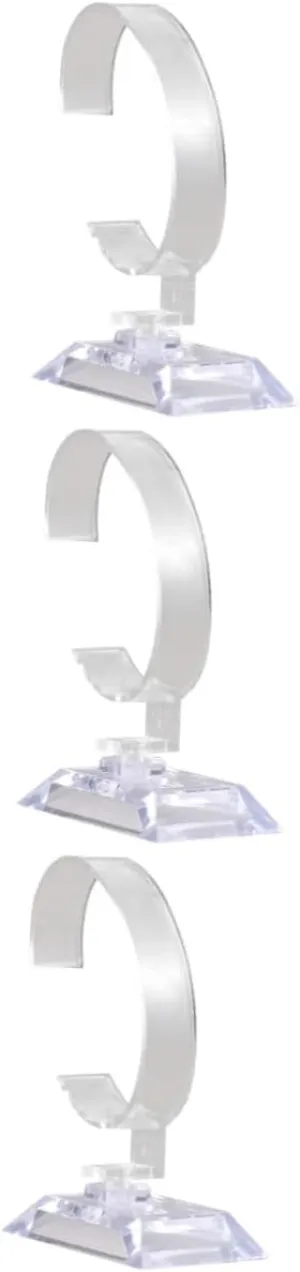 TENDYCOCO 18 Pcs Plastic Watch Display Stand Jewelry Rack Pocket Watch Display Dome Belt Display Stand Pin Display Jewelry Tray Jewelry Hanger Watch Holder Stand Display Rack Watch Stand Pvc