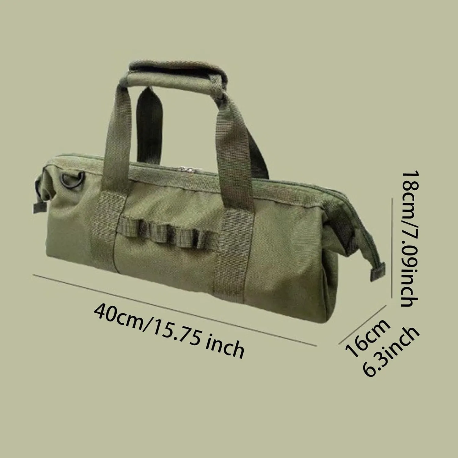 Tent Stakes Storage Bag Tool Pouch Heavy Duty with Zipper Case Portable Organizer Camping Nail Bag for Picnic Storing Hammers