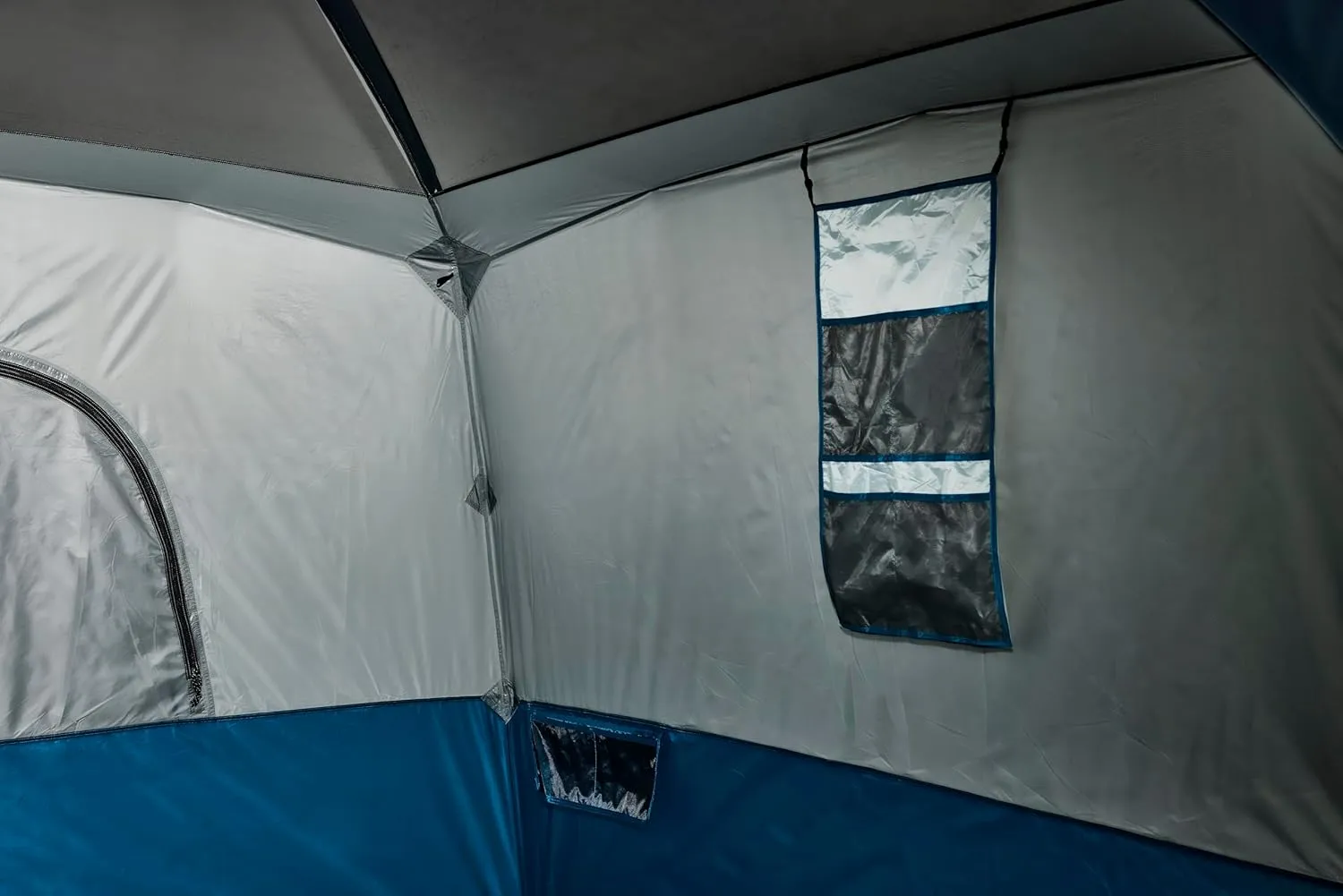 Teton Hacienda 8 Person Family Camping Tent, Large Gear Loft and 4 Storage Pockets, Swinging Door Makes it Easy to Access, Full Mesh Roof, Waterproof Rainfly