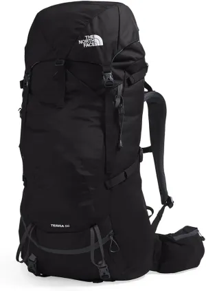THE NORTH FACE Terra 55 Backpacking Backpack, TNF Black/Asphalt Grey-NPF, Small/Medium