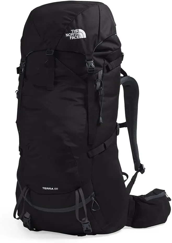 THE NORTH FACE Terra 55 Backpacking Backpack, TNF Black/Asphalt Grey-NPF, Small/Medium