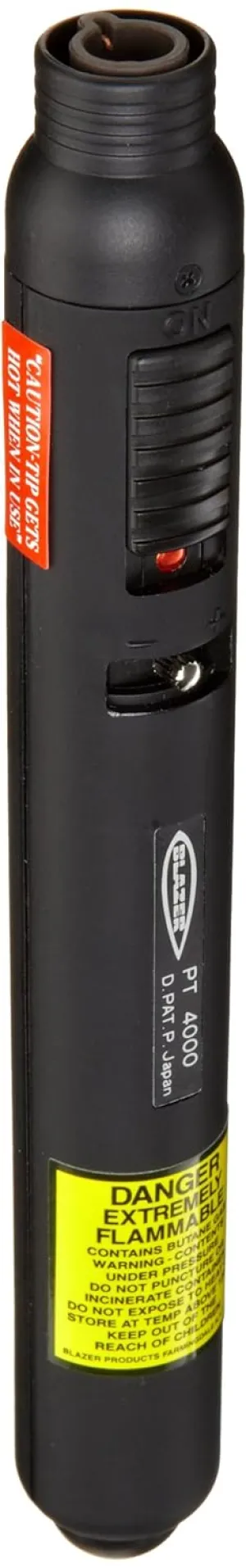 The PT4000 Pencil Torch operates with a standard butane canister (sold separately)