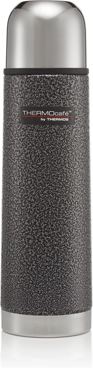 Thermos 187011 ThermoCafé Stainless Steel Flask, Hammertone Grey, 500 ml