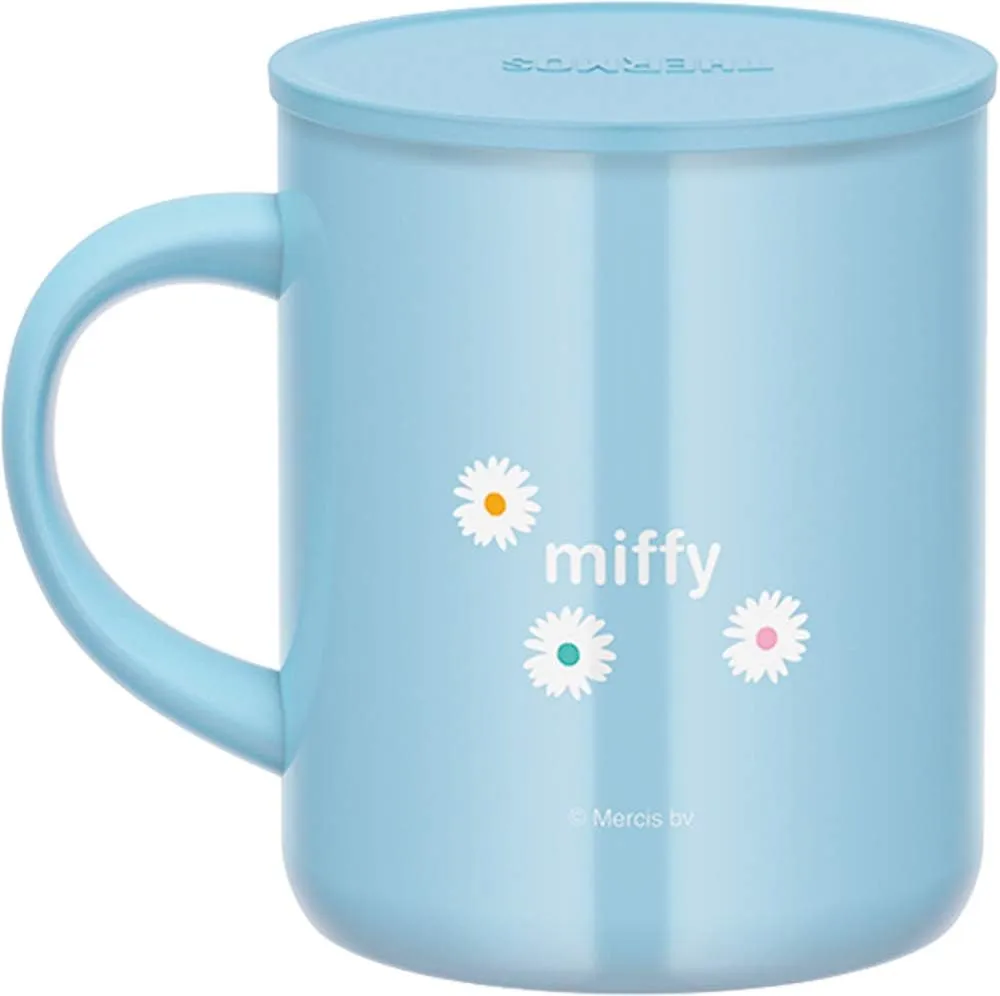 Thermos JDG-350B LB Vacuum Insulated Mug, 11.8 fl oz (350 ml), Miffy, Light Blue
