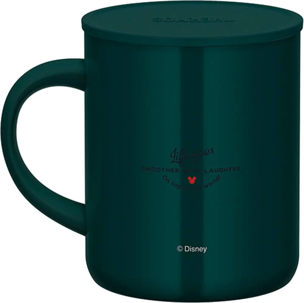 Thermos JDG-350DS DG Vacuum Insulated Mug, 11.8 fl oz (350 ml), Mickey Dark Green