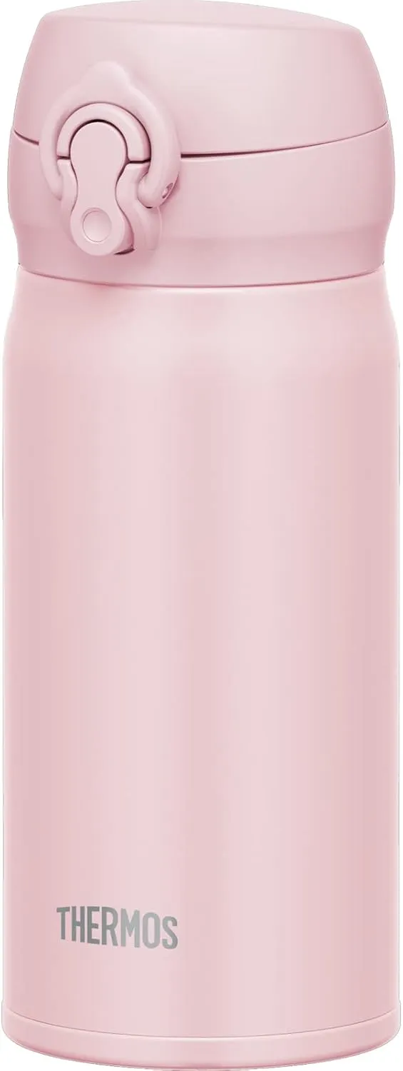 Thermos JNL-356 MVP Vacuum Insulated Portable Mug, 11.8 fl oz (350 ml), Mauve Pink, Easy to Clean and Easy to Clean with One-Touch Opening, Stainless Steel Bottle, Hot and Cold