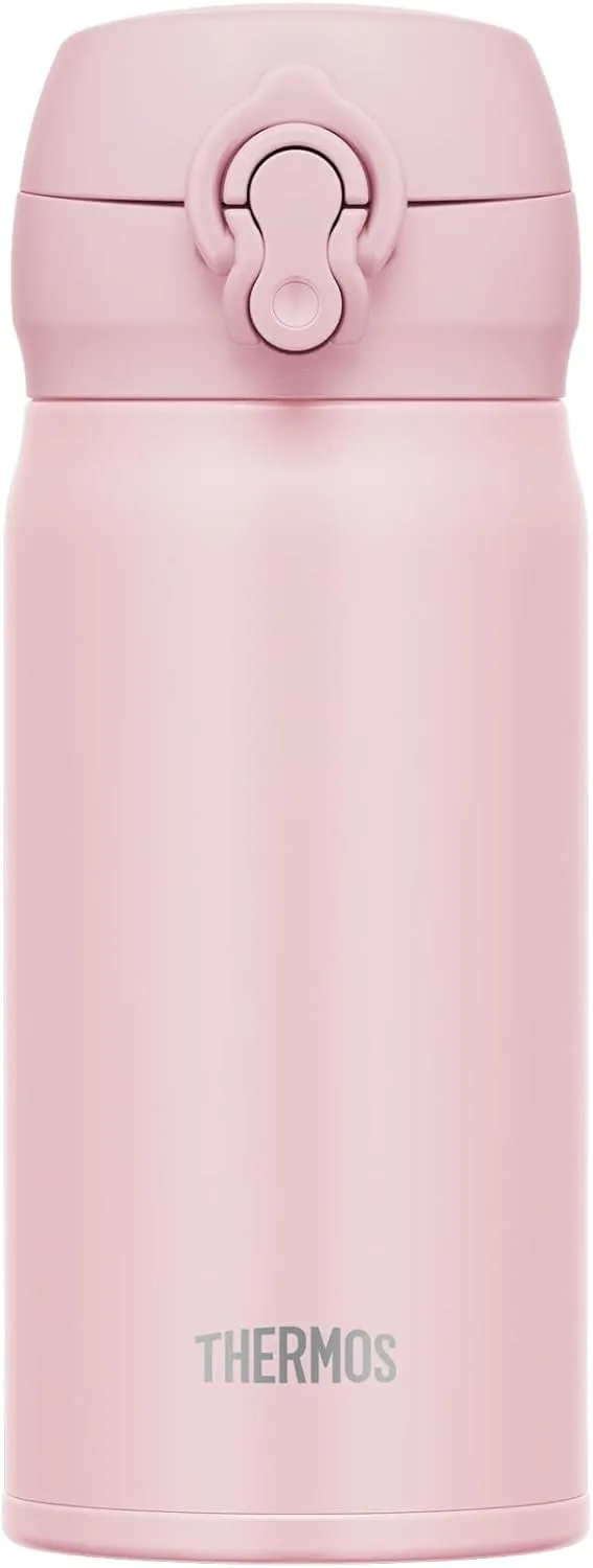 Thermos JNL-356 MVP Vacuum Insulated Portable Mug, 11.8 fl oz (350 ml), Mauve Pink, Easy to Clean and Easy to Clean with One-Touch Opening, Stainless Steel Bottle, Hot and Cold
