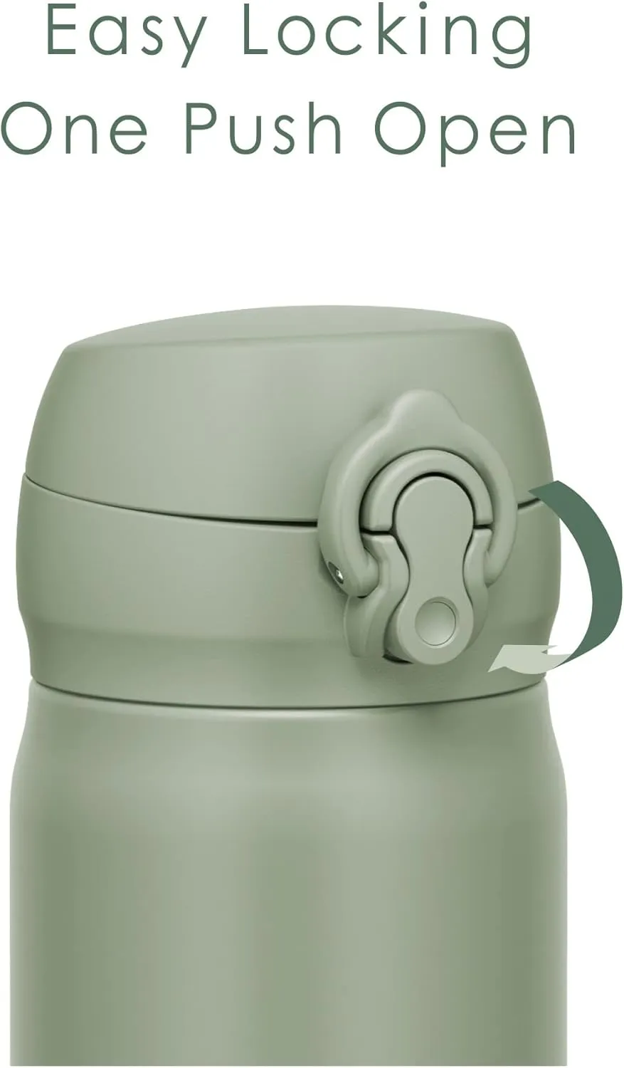 Thermos JNL-606 SMKKI Vacuum Insulated Portable Mug, 20.3 fl oz (600 ml), Smoked Khaki, Easy to Clean, Lightweight Type, One-Touch Opening, Stainless Steel Bottle, Hot and Cold