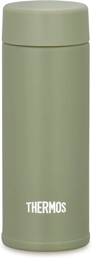 Thermos Water Bottle, Vacuum Insulated Pocket Mug, 4.2 fl oz (120 ml), Khaki JOJ-120 KKI (Small Capacity Model)