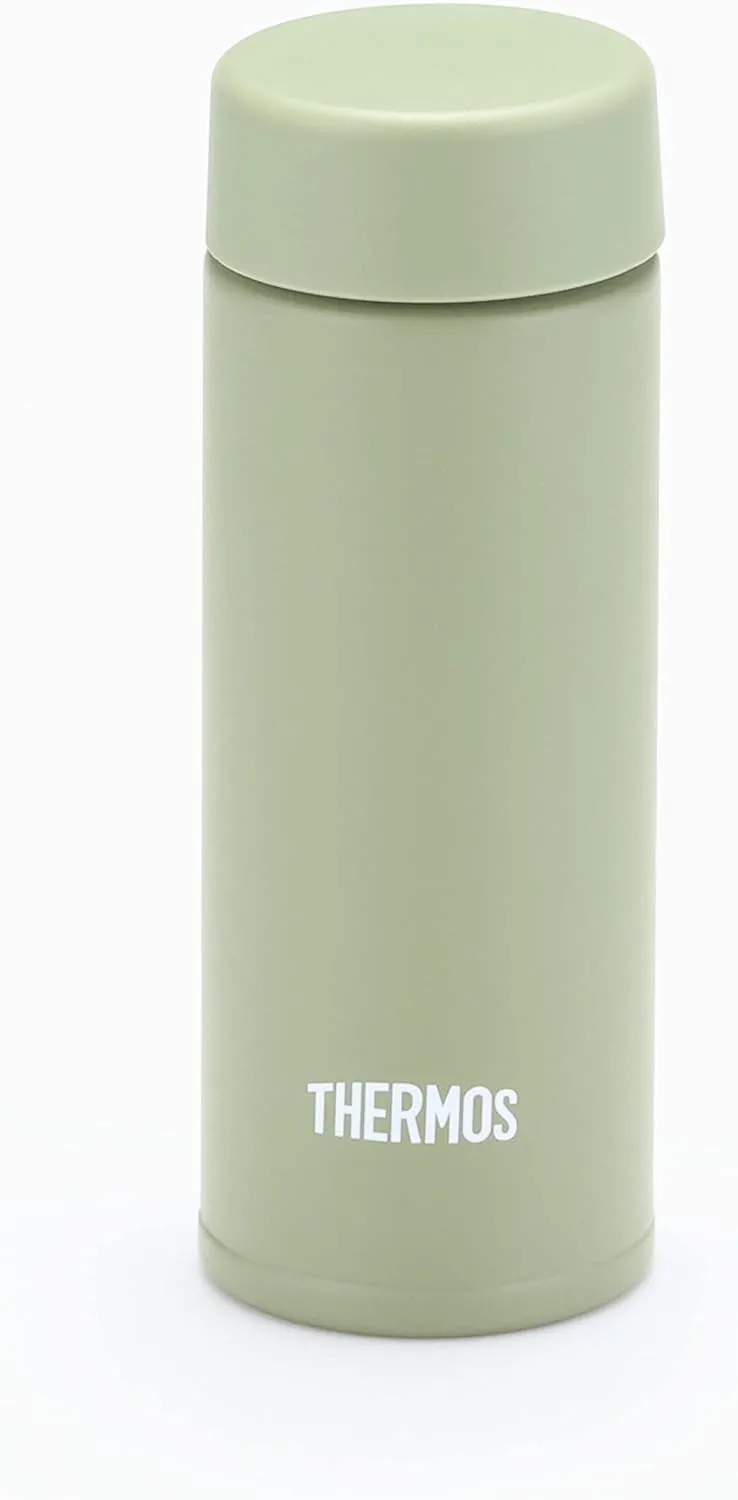 Thermos Water Bottle, Vacuum Insulated Pocket Mug, 4.2 fl oz (120 ml), Khaki JOJ-120 KKI (Small Capacity Model)