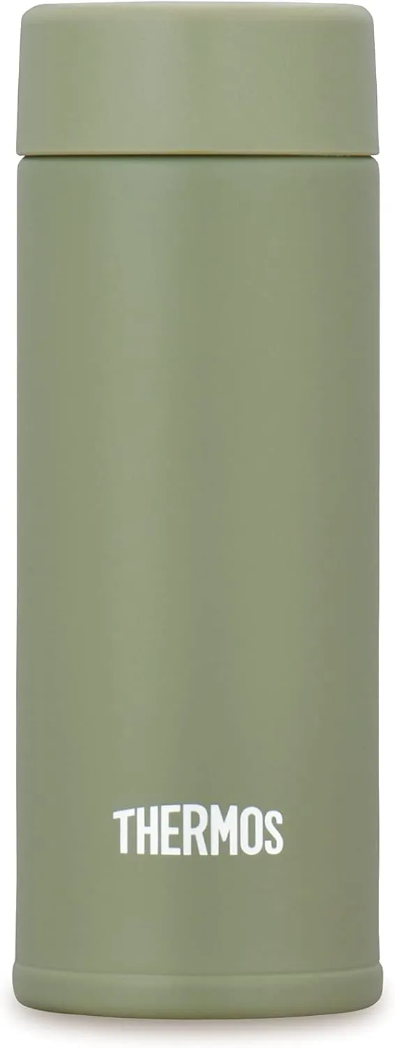 Thermos Water Bottle, Vacuum Insulated Pocket Mug, 4.2 fl oz (120 ml), Khaki JOJ-120 KKI (Small Capacity Model)