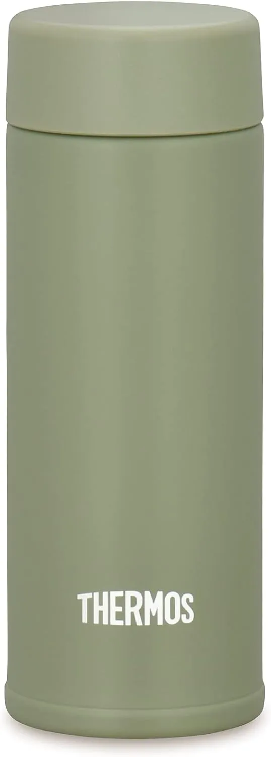 Thermos Water Bottle, Vacuum Insulated Pocket Mug, 4.2 fl oz (120 ml), Khaki JOJ-120 KKI (Small Capacity Model)