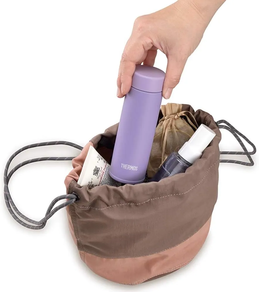 Thermos Water Bottle, Vacuum Insulated Pocket Mug, 5.1 fl oz (150 ml), Purple JOJ-150 PL (Small Capacity Model)
