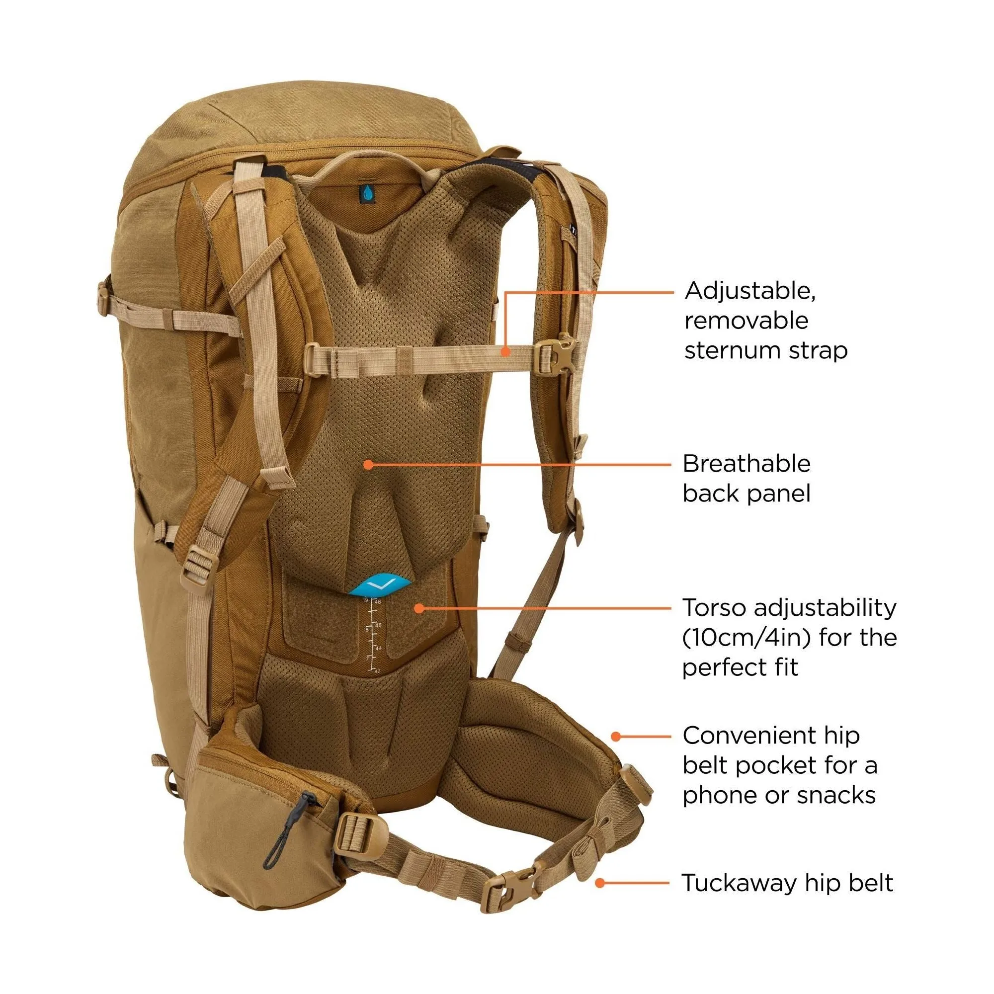 Thule AllTrail X 35L hiking backpack - Nutria