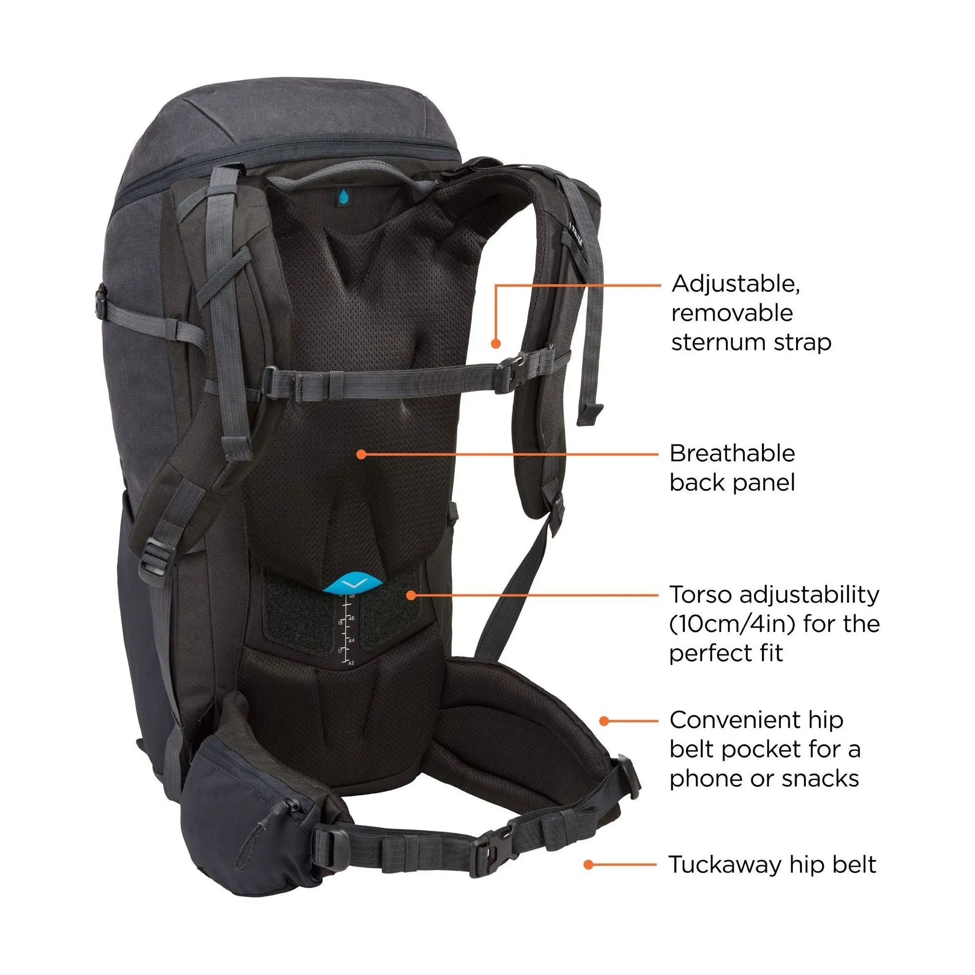 Thule AllTrail X 35L hiking backpack - Obsidian