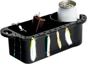 Trademark Innovations Boat Cup Holder, Boat Caddy, Fishing Boat Accessories for Kayak, Bass Boat, Pontoon Boat, Boat Organizer