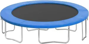 Trampoline Pad, 10ft 12ft 14ft Replacement Trampoline Safety Pad, Waterproof Trampoline Spring Cover, Round Without Hole for Pole, Tear-Resistant Edge Protection(Blue,13ft)