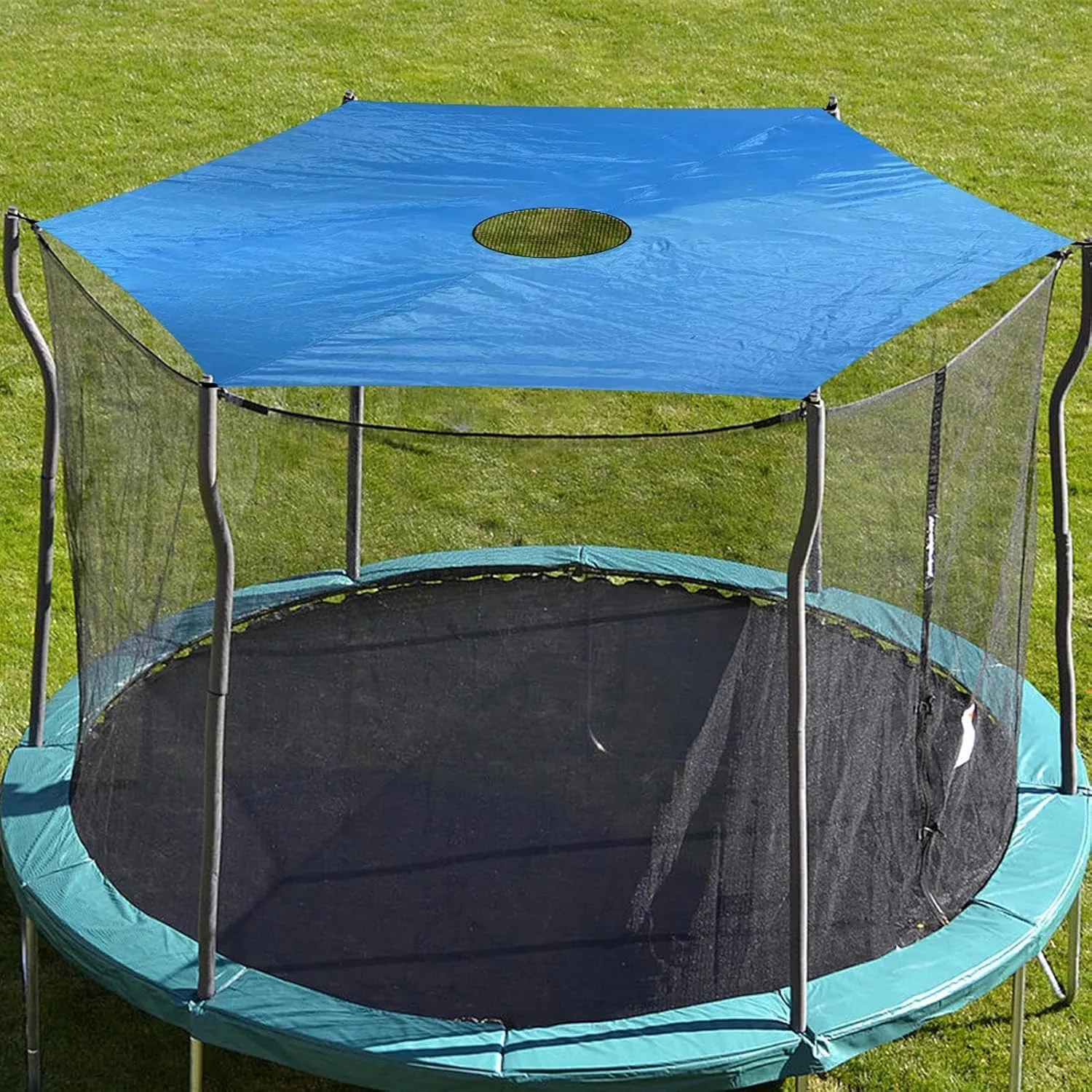 Trampoline Shade, Sun-Protection Trampolines Canopy, Easy to Install Trampolines Top Cover, Outdoor Trampoline Cover, Trampolines Sunshade Accessories for Outdoor Backyard Playground