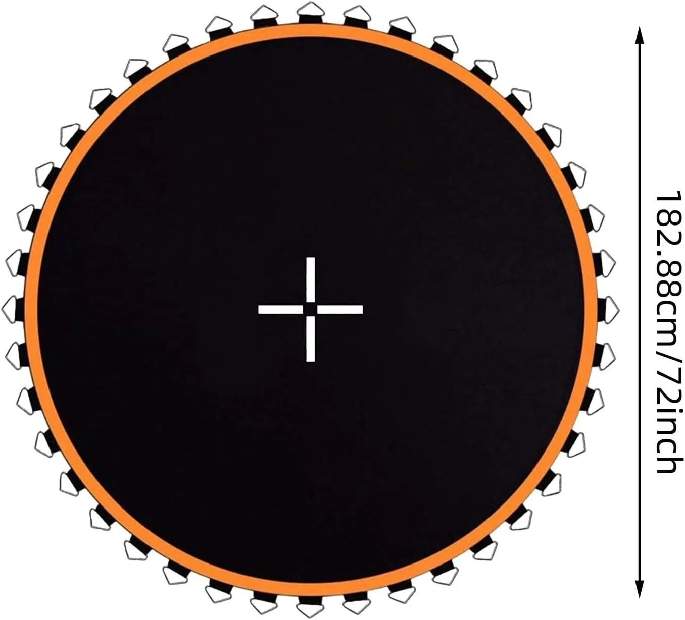 Trampoline Spring Cover, Jumping Mat, 6ft/8ft Round Trampoline Pad Replacement No Hole Tear-Resistant Pole Pad Waterproof UV Resistant Safety Pads