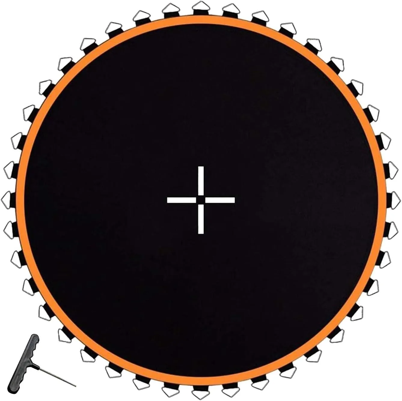 Trampoline Spring Cover, Jumping Mat, 6ft/8ft Round Trampoline Pad Replacement No Hole Tear-Resistant Pole Pad Waterproof UV Resistant Safety Pads