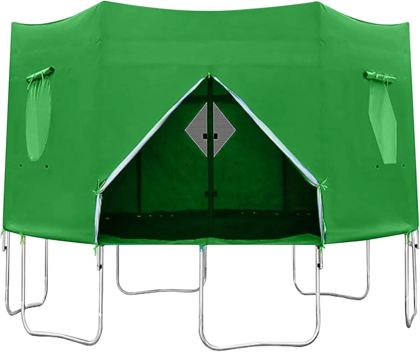 Trampoline Tent 6FT 8FT 10FT 12FT 14FT, Fits for 6 Straight Round Trampoline, Trampoline Accessory Tent, Trampoline, Tent Only