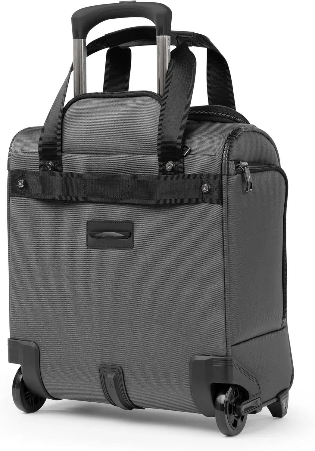 Travelpro Crew Classic Lightweight Softside Luggage, Rolling Underseat Carry on Bag, 14" Laptop or Tablet Sleeve, Men and Women, 17-Inch, Titanium Grey