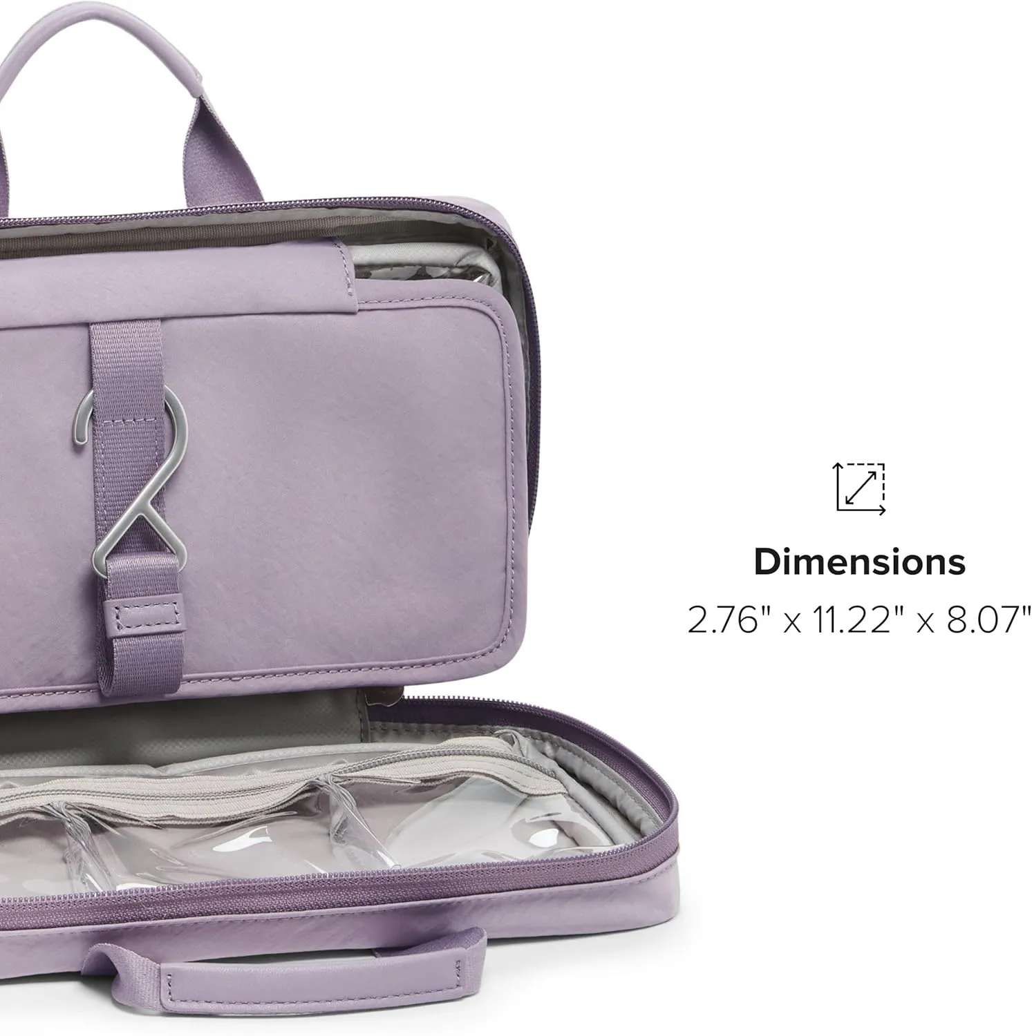 TUMI - Voyageur Madeline Cosmetic Bag - Women's Travel Makeup Toiletry Case, Lightweight with Zip Pockets and Metal Hanger