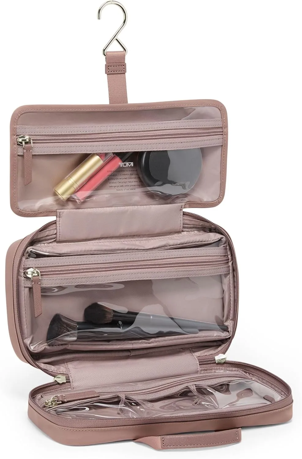 TUMI - Voyageur Madeline Cosmetic Bag - Women's Travel Makeup Toiletry Case, Lightweight with Zip Pockets and Metal Hanger