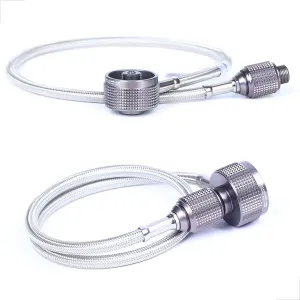 Two Way line/Two-in-one Gas Hose/Vertical Type lp Gas Double Outlet Extension line/Lindal Valve/Two Way LP Gas Extension line/Screw Butane Canister Based