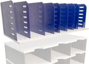Ultimate Office TierDrop Topper Features 9 Adjustable Dividers for Vertical Filing of Books, Magazines and Hanging Files