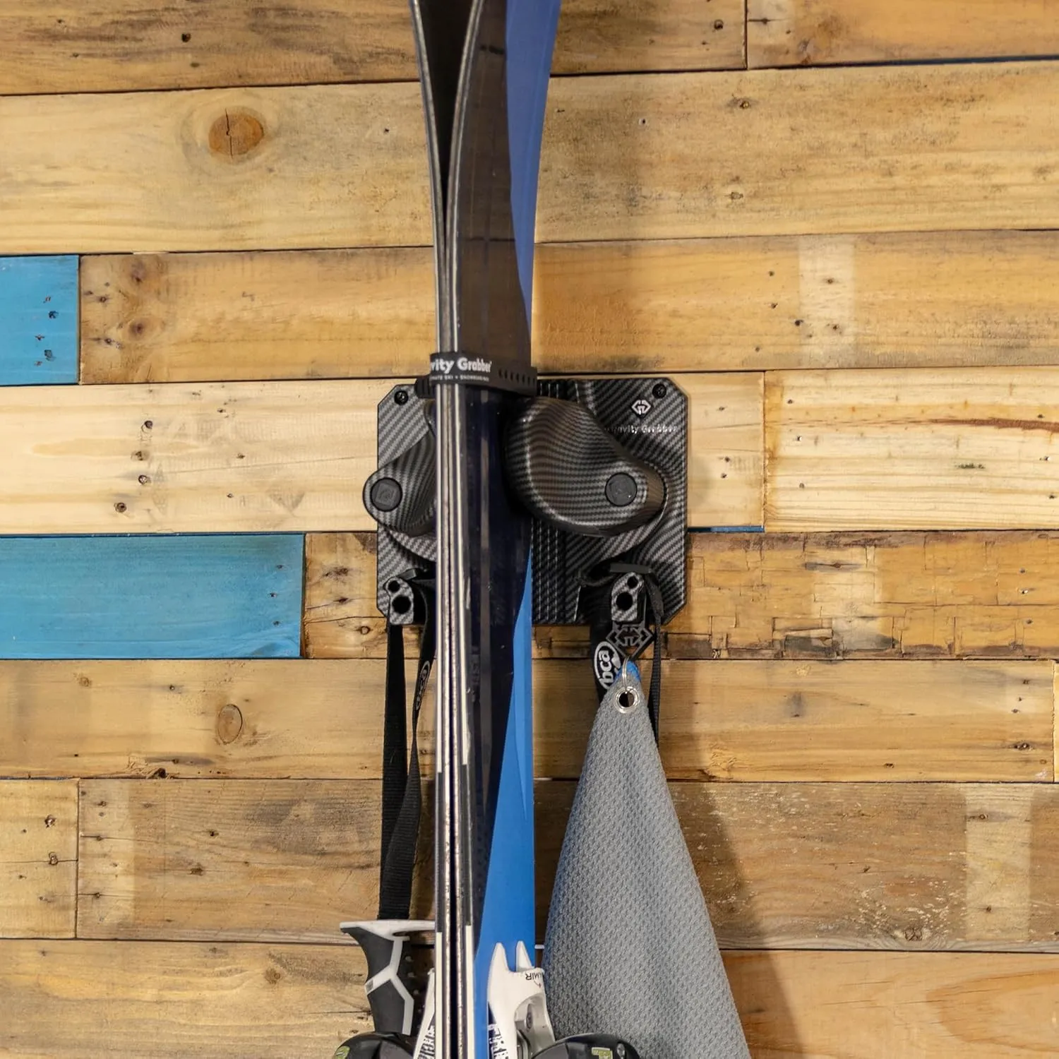Ultimate Ski & Snowboard Wall Rack | Secure, Non-Slip Storage | Fits Any Ski/Board | Garage Organization | Ski Storage Rack | Snowboard Storage Rack | Winter Gear Organizer | 6 Pck