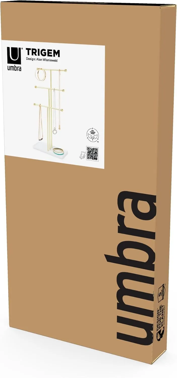 Umbra Trigem Jewelry Stand, Gold