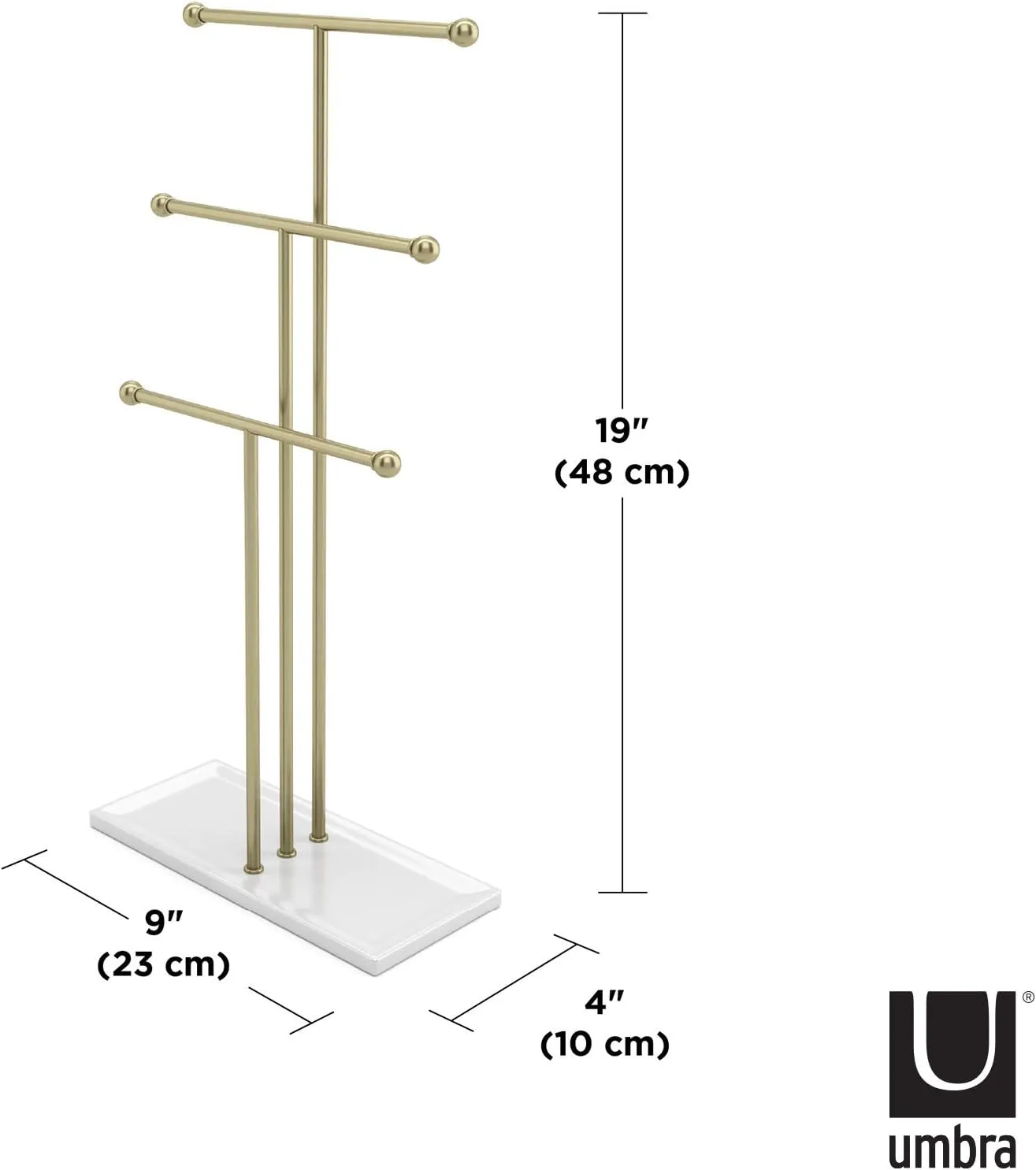 Umbra Trigem Jewelry Stand, Gold
