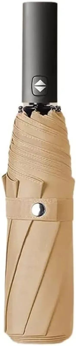 Umbrellas for Rain Solid Color Automatic Switch Umbrella Convenient Folding Umbrella Outdoor Travel Umbrella Sunscreen Parasol Umbrella Outdoor (Color : A)