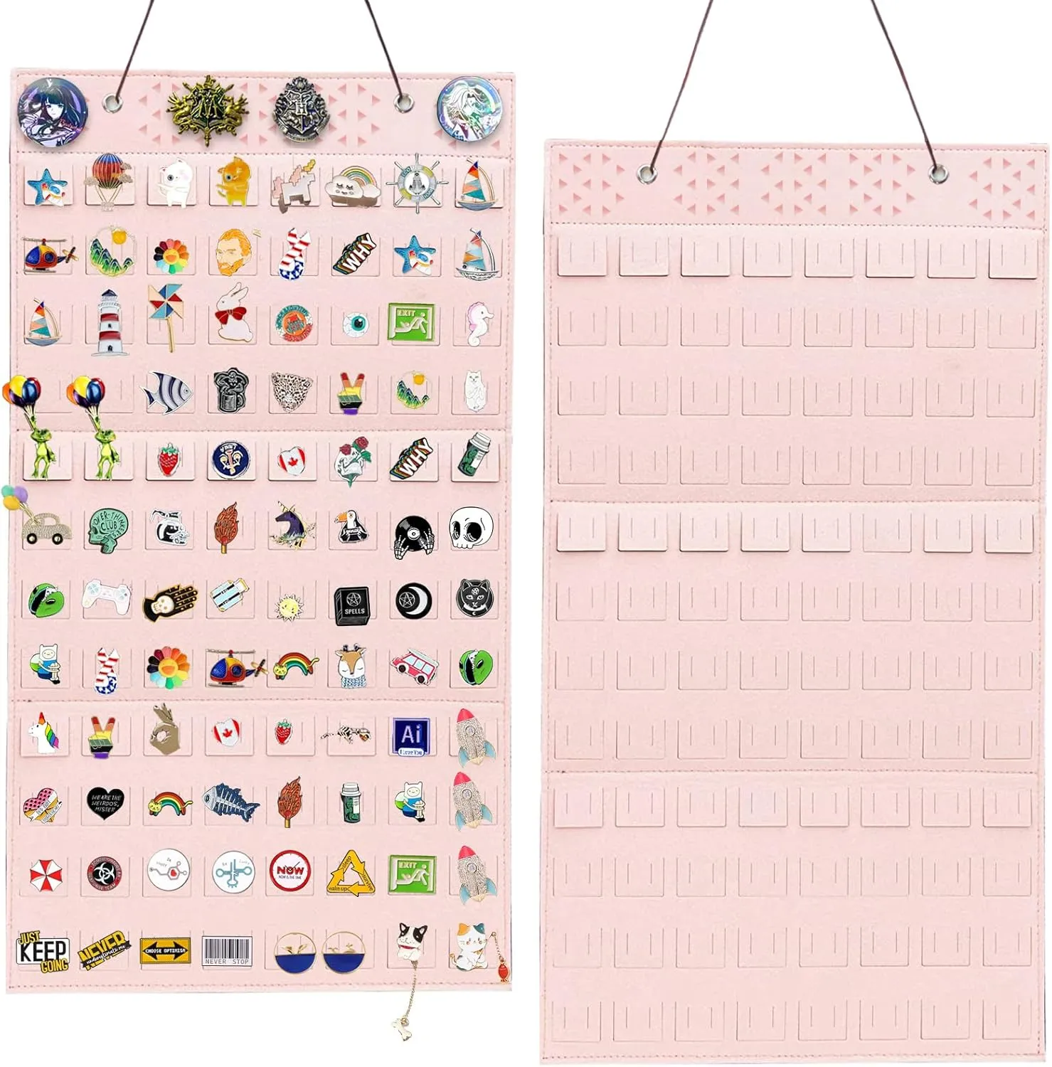 Wall Hanging Brooch Pin Organizer,Pins Collection Display Case,Brooch Collection Storage Holder,Holds Up to 170 Pins(Not Include any Accessories)