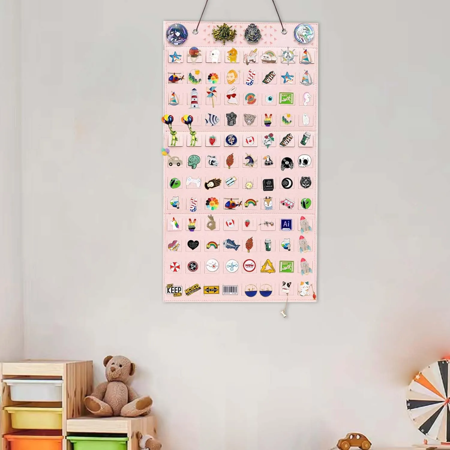 Wall Hanging Brooch Pin Organizer,Pins Collection Display Case,Brooch Collection Storage Holder,Holds Up to 170 Pins(Not Include any Accessories)