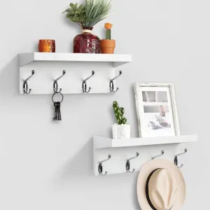 Wall Hanging Organizer with 4 Sturdy Hooks