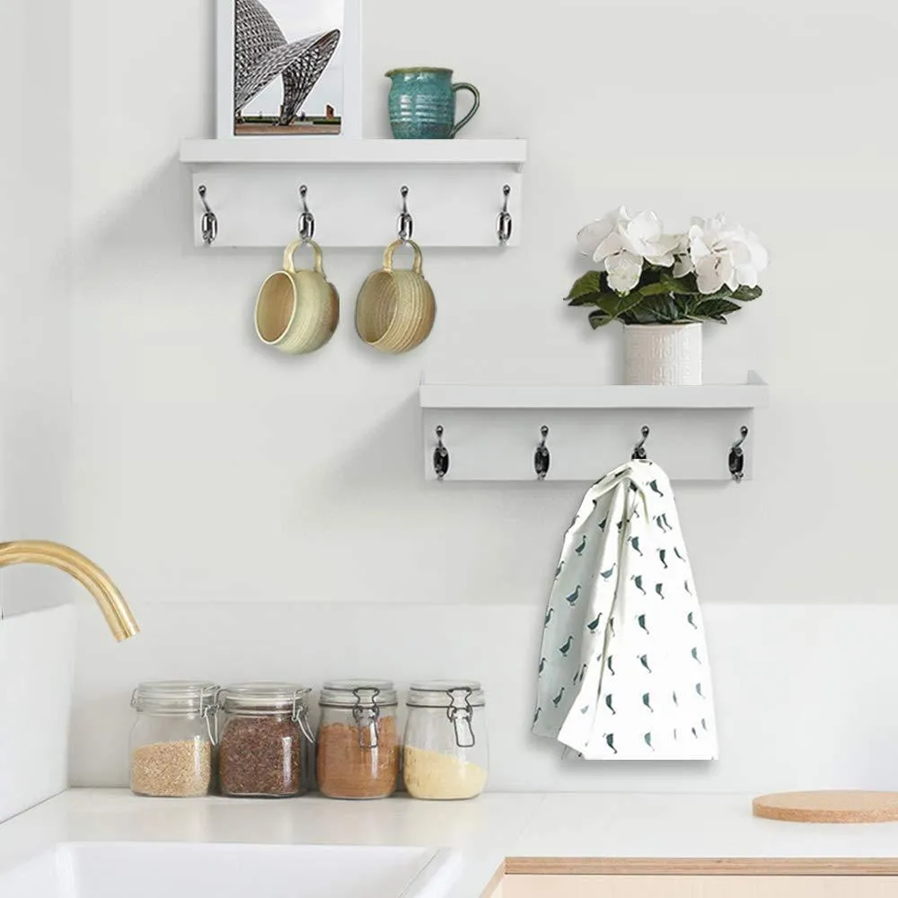 Wall Hanging Organizer with 4 Sturdy Hooks