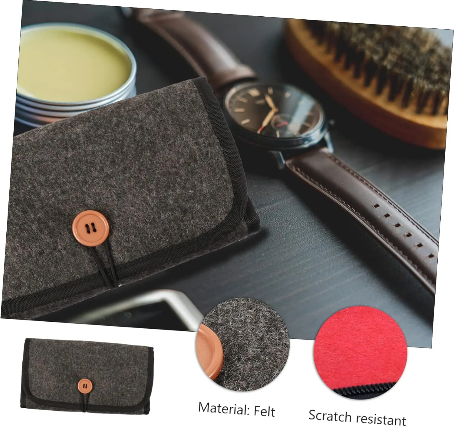 Watch Storage Bag Watch Strap Pouch Watch Strap Storage Strap Organizer Watch Band Storage Case Watch Strap Bag Organizer Watchband Carrying Case Watchband Storage Pouch Felt