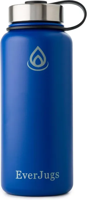 Water Bottle - 32 Oz, Wide Mouth, Premium Stainless Steel Lid/Bottle, Double Walled Vacuum Insulated, Thermo Mug, Metal Flask, Leak Proof, Eco-Friendly