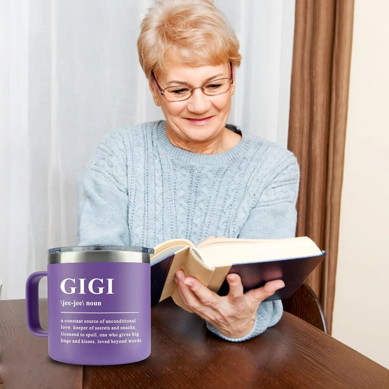 WECACYD Gigi Gifts - 14 oz Gigi Coffee Mug - Gifts for Grandma & Grandkids - Birthday, Mothers Day, Christmas