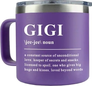 WECACYD Gigi Gifts - 14 oz Gigi Coffee Mug - Gifts for Grandma & Grandkids - Birthday, Mothers Day, Christmas