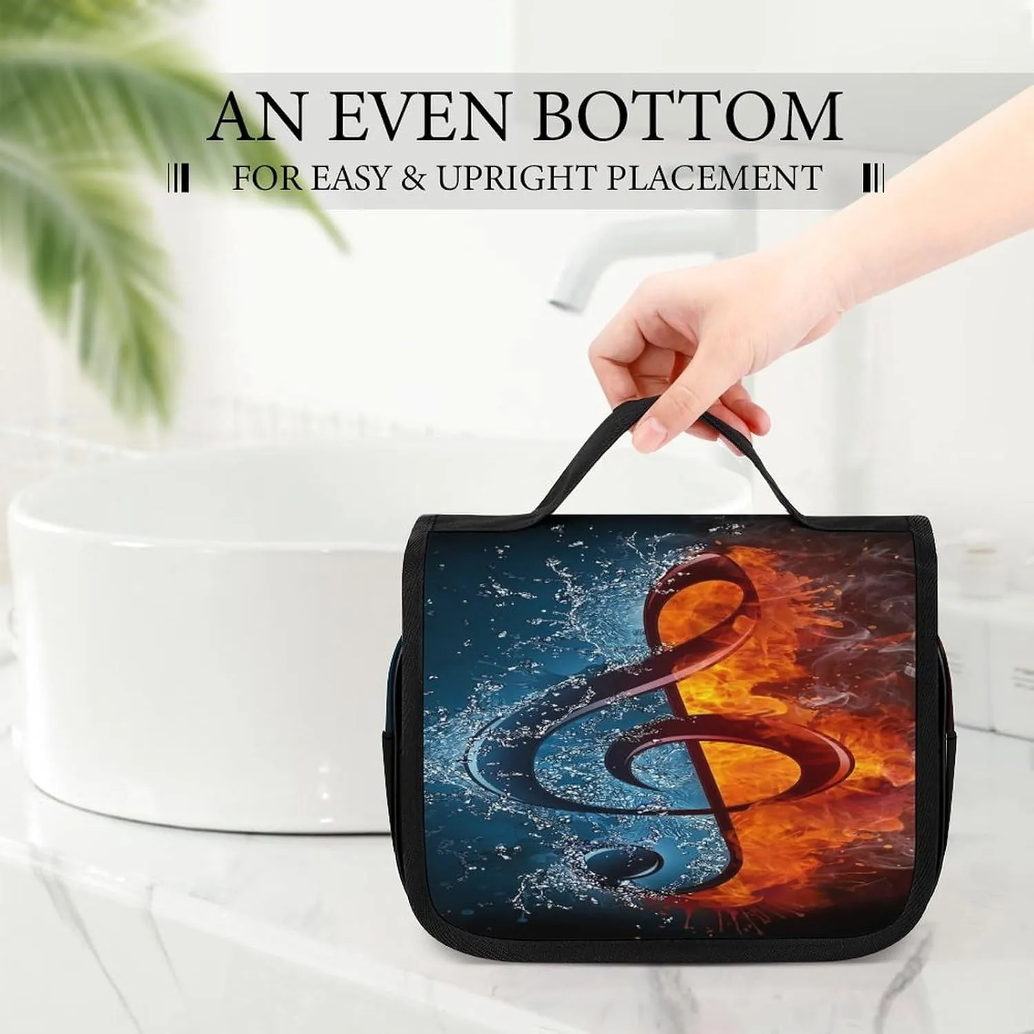 Women Hanging Toiletry Wash bag, Travel Cosmetic Storage Case Organizer