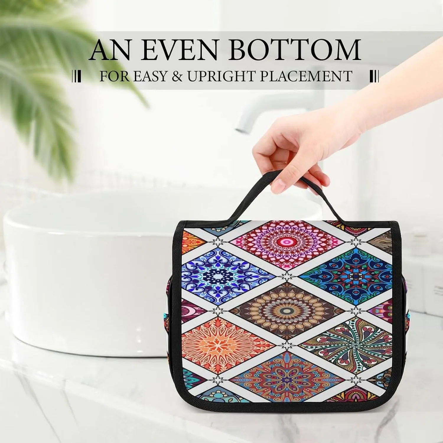 Women Hanging Toiletry Wash bag, Travel Cosmetic Storage Case Organizer