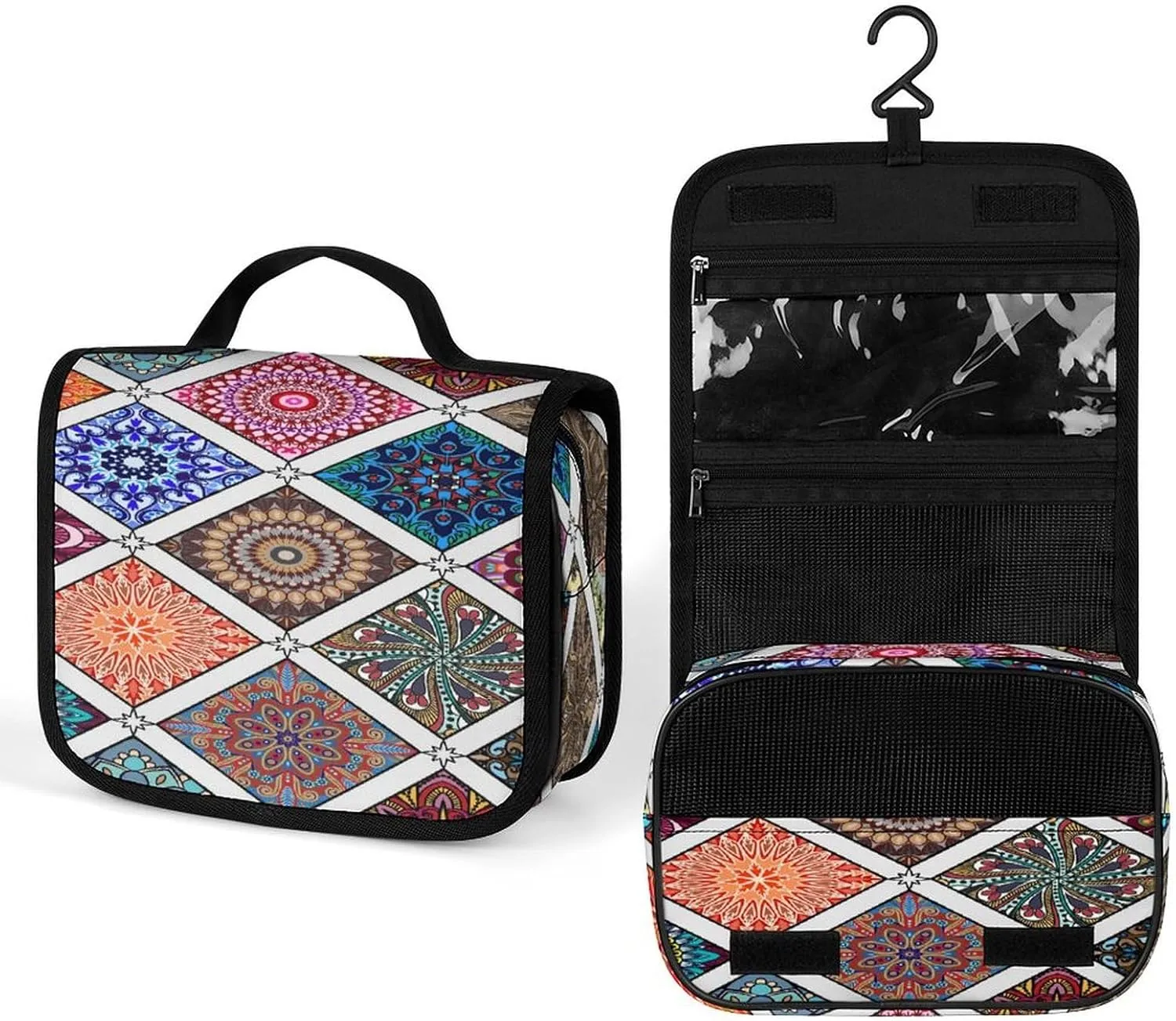 Women Hanging Toiletry Wash bag, Travel Cosmetic Storage Case Organizer