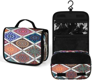 Women Hanging Toiletry Wash bag, Travel Cosmetic Storage Case Organizer