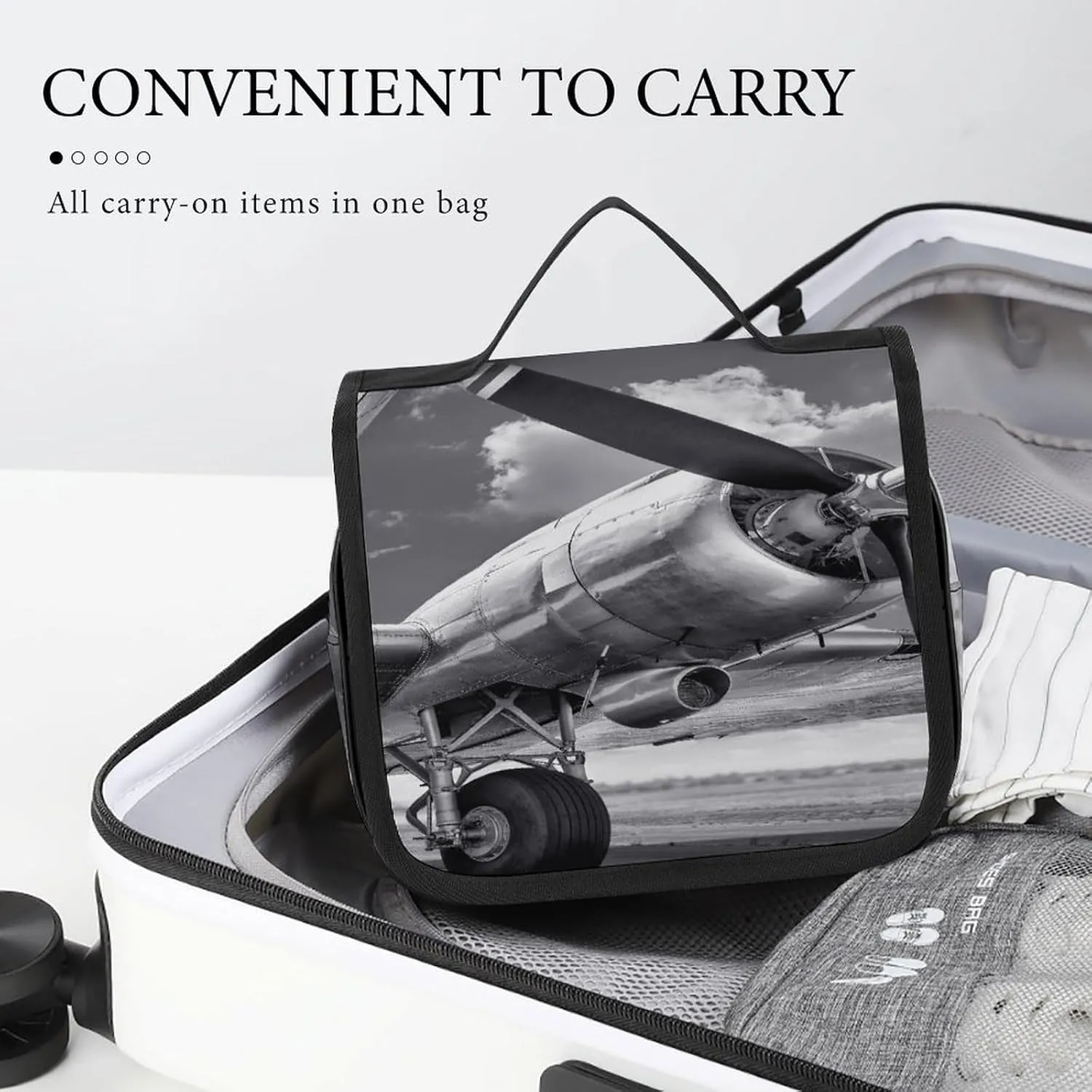 Women Hanging Toiletry Wash bag, Travel Cosmetic Storage Case Organizer