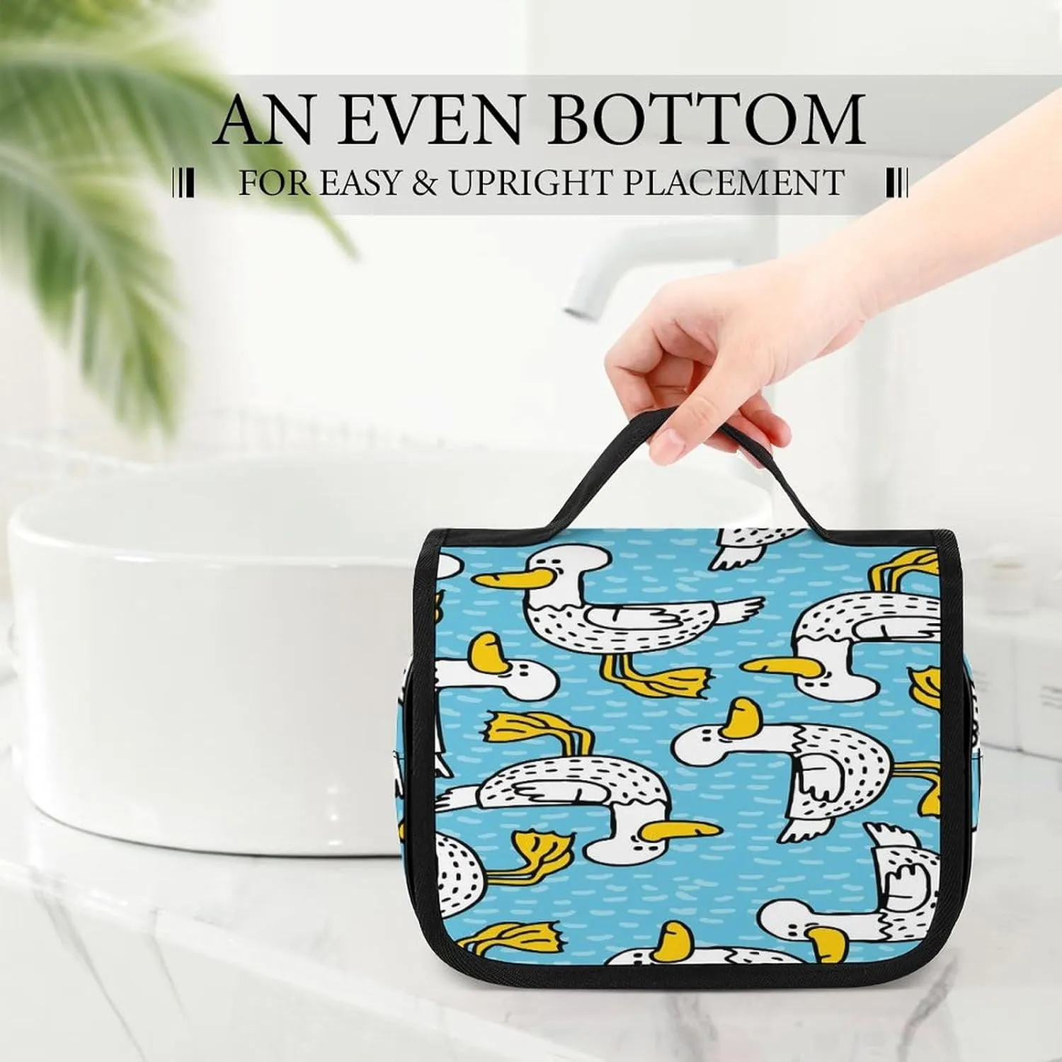 Women Hanging Toiletry Wash bag, Travel Cosmetic Storage Case Organizer