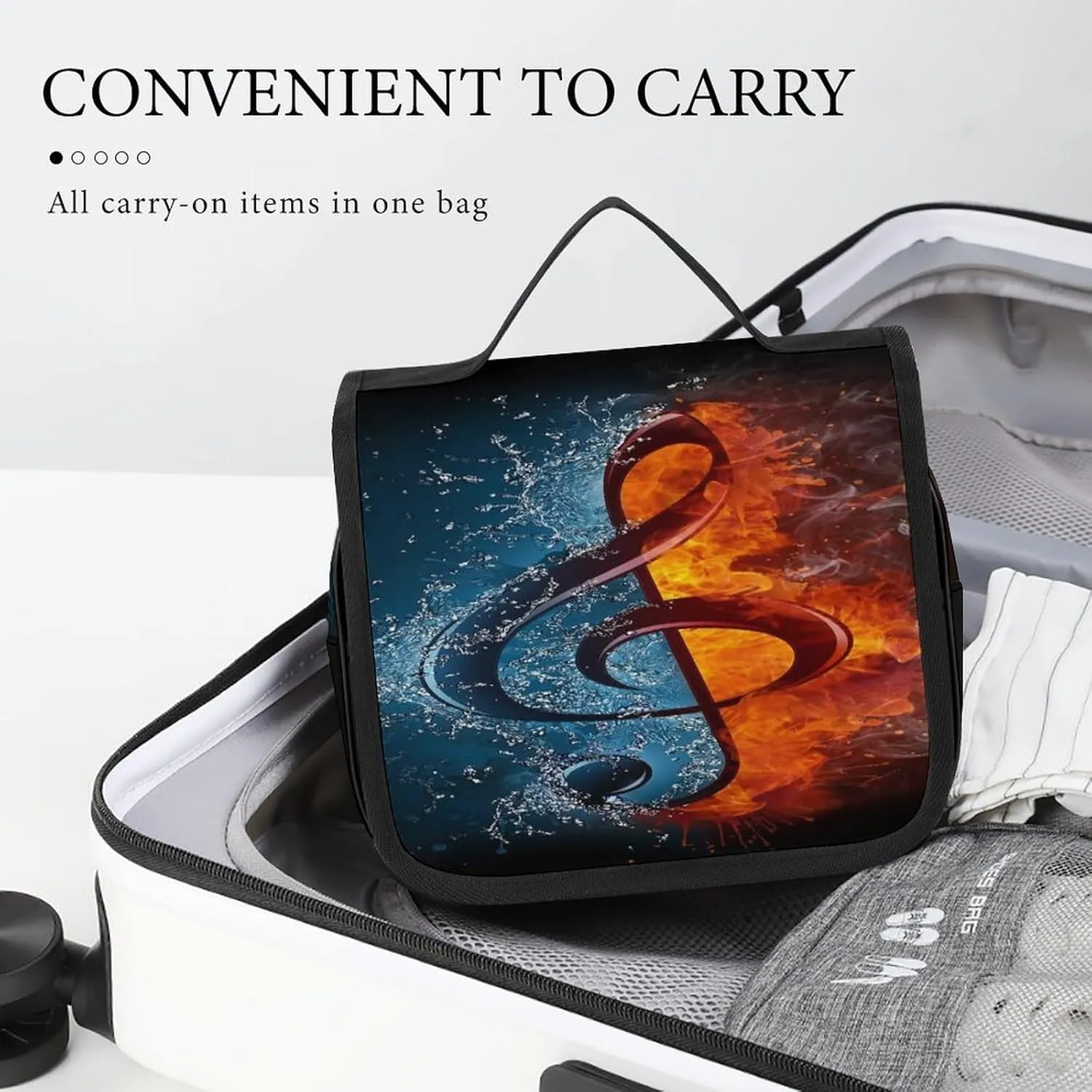 Women Hanging Toiletry Wash bag, Travel Cosmetic Storage Case Organizer